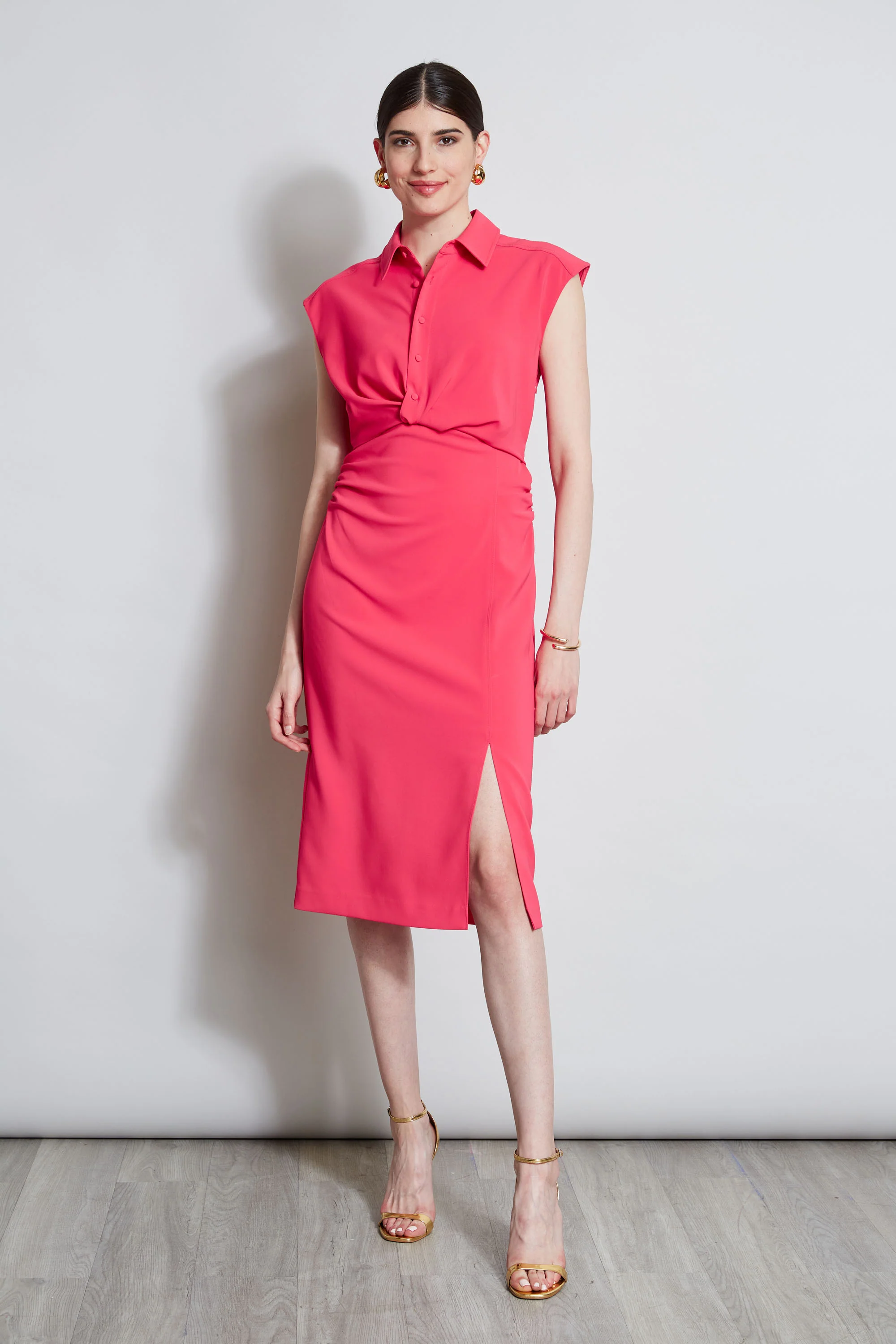 Twist Button Dress - Murepair