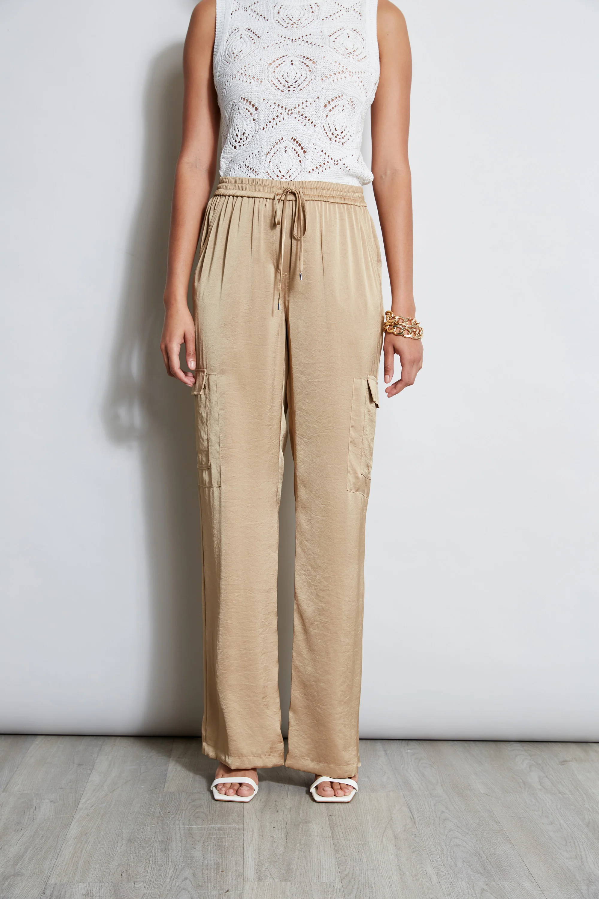 Relaxed Satin Cargo Pant - Murepair