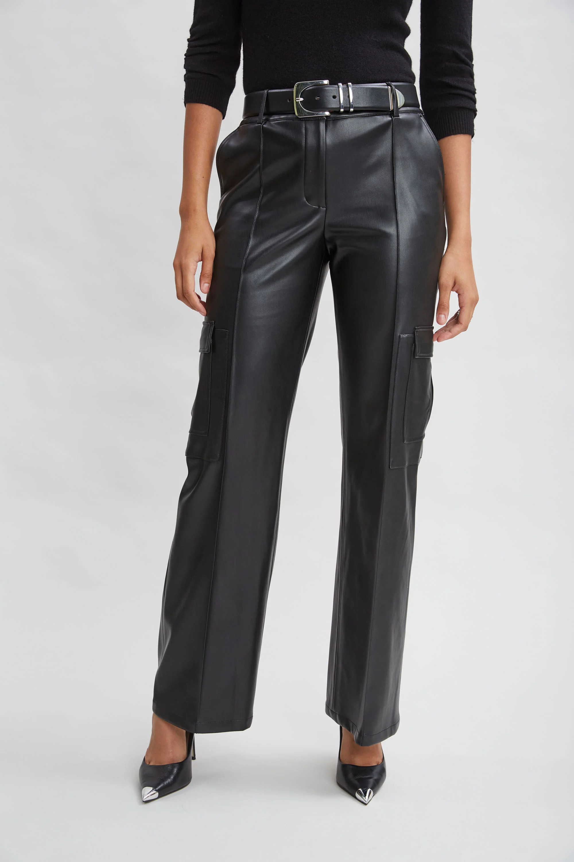 Vegan Leather Cargo Pant - Murepair