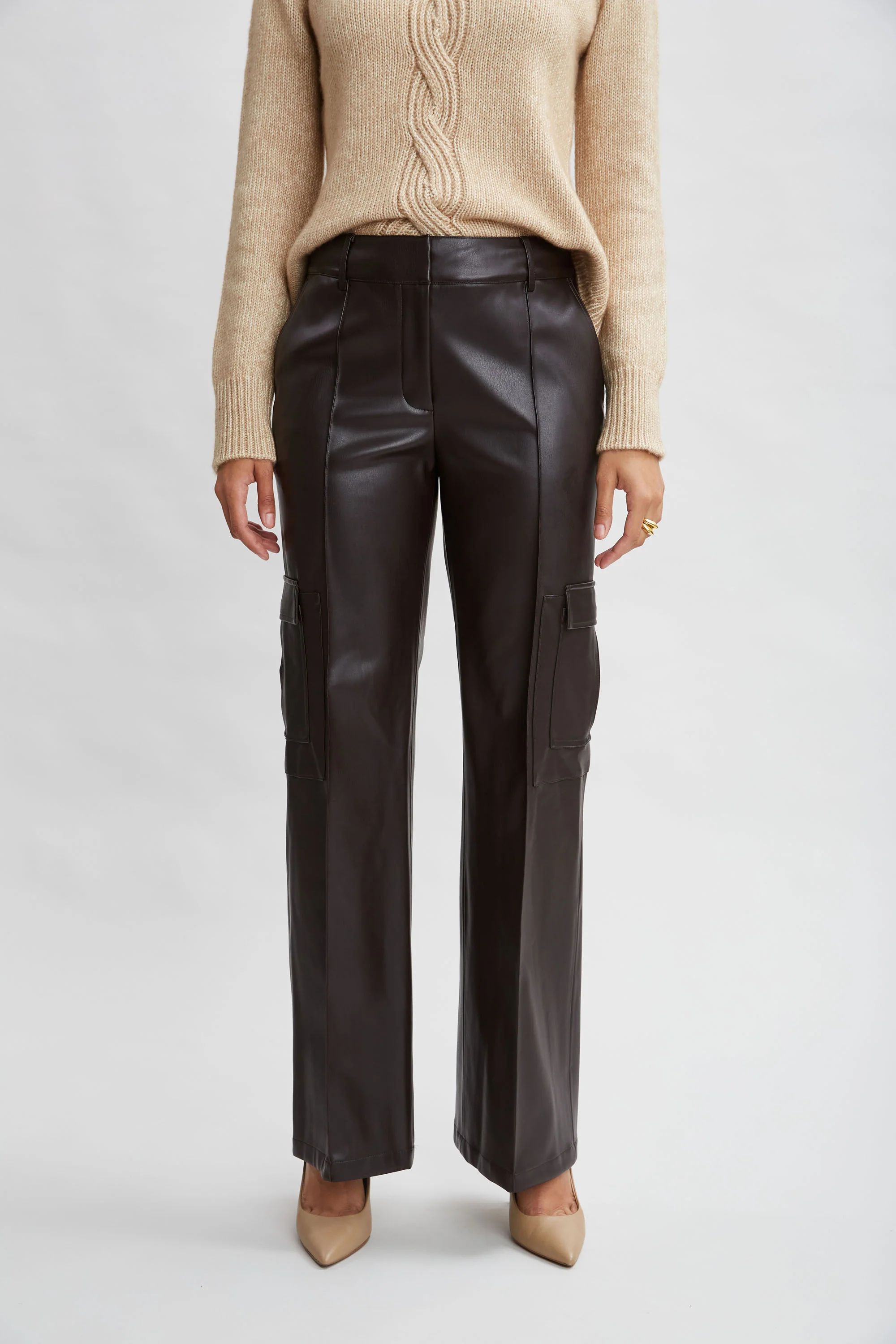 Vegan Leather Cargo Pant - Murepair