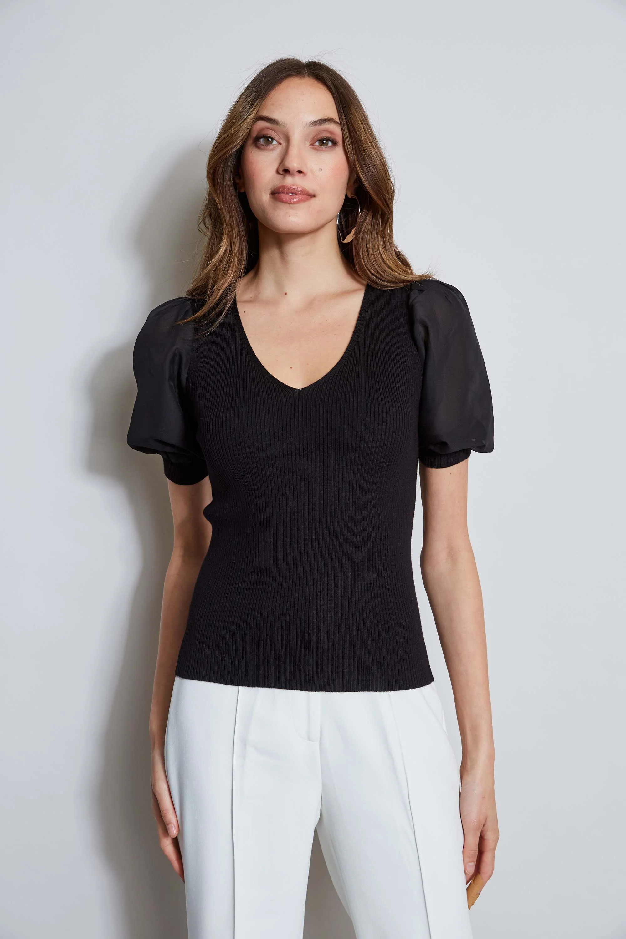 T-Tahari Chiffon Sleeve Knit - Murepair