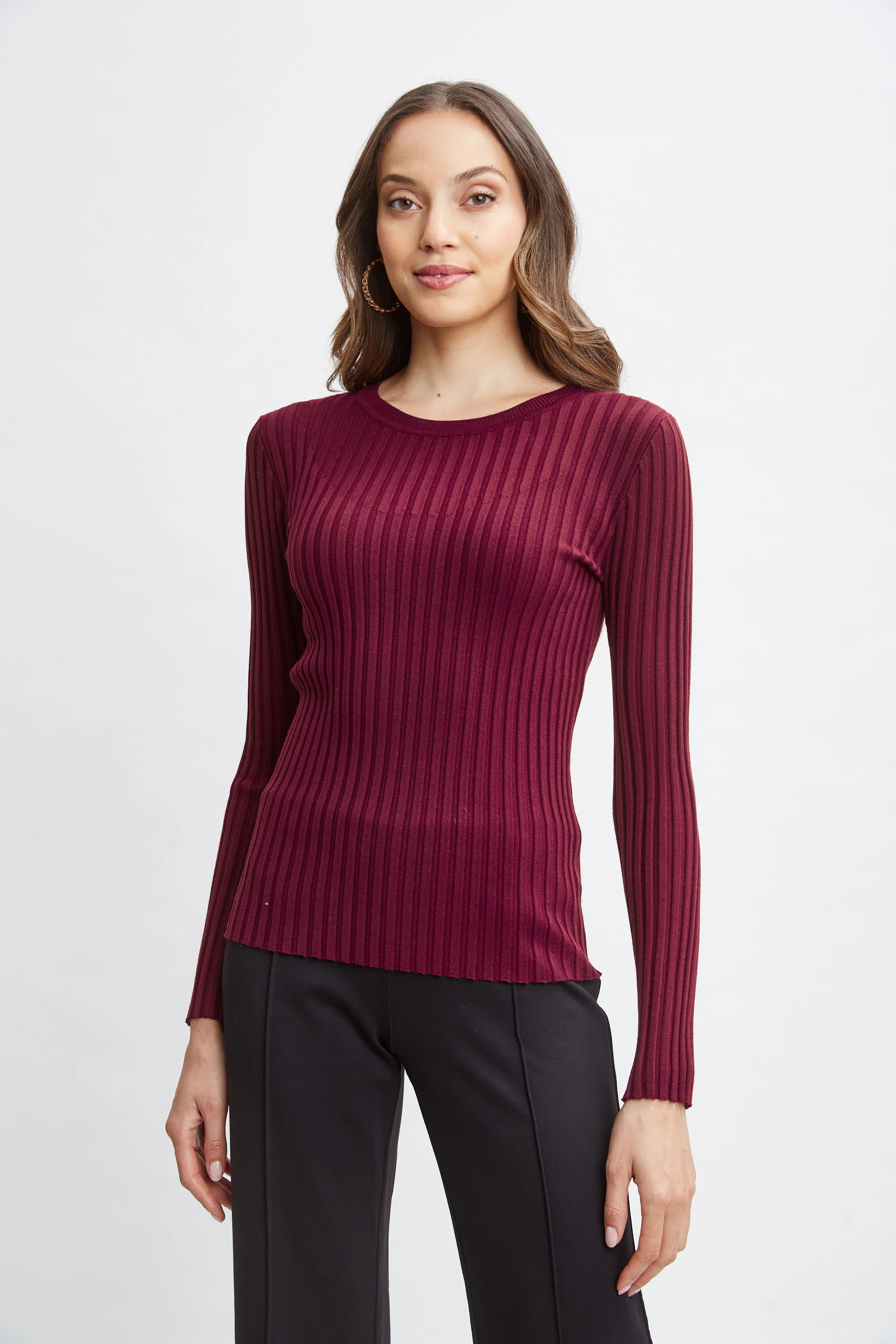 T-Tahari Rib Mesh Sweater - Murepair
