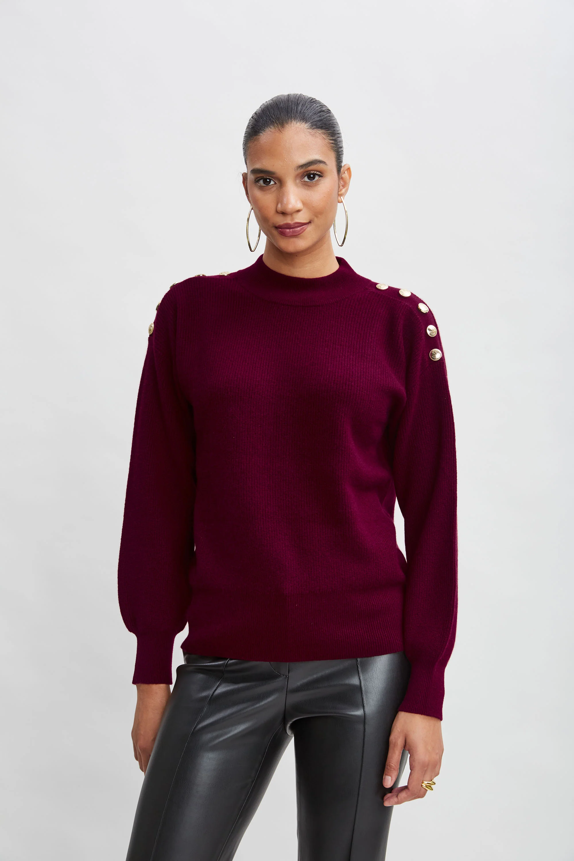 Cashmere Button Sweater - Murepair