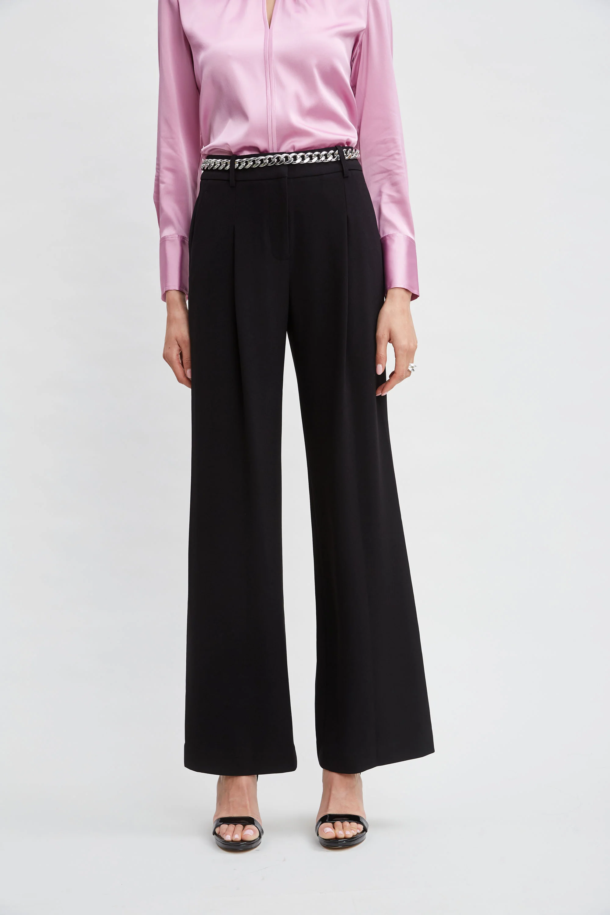 Pleated Crepe Pant - Murepair