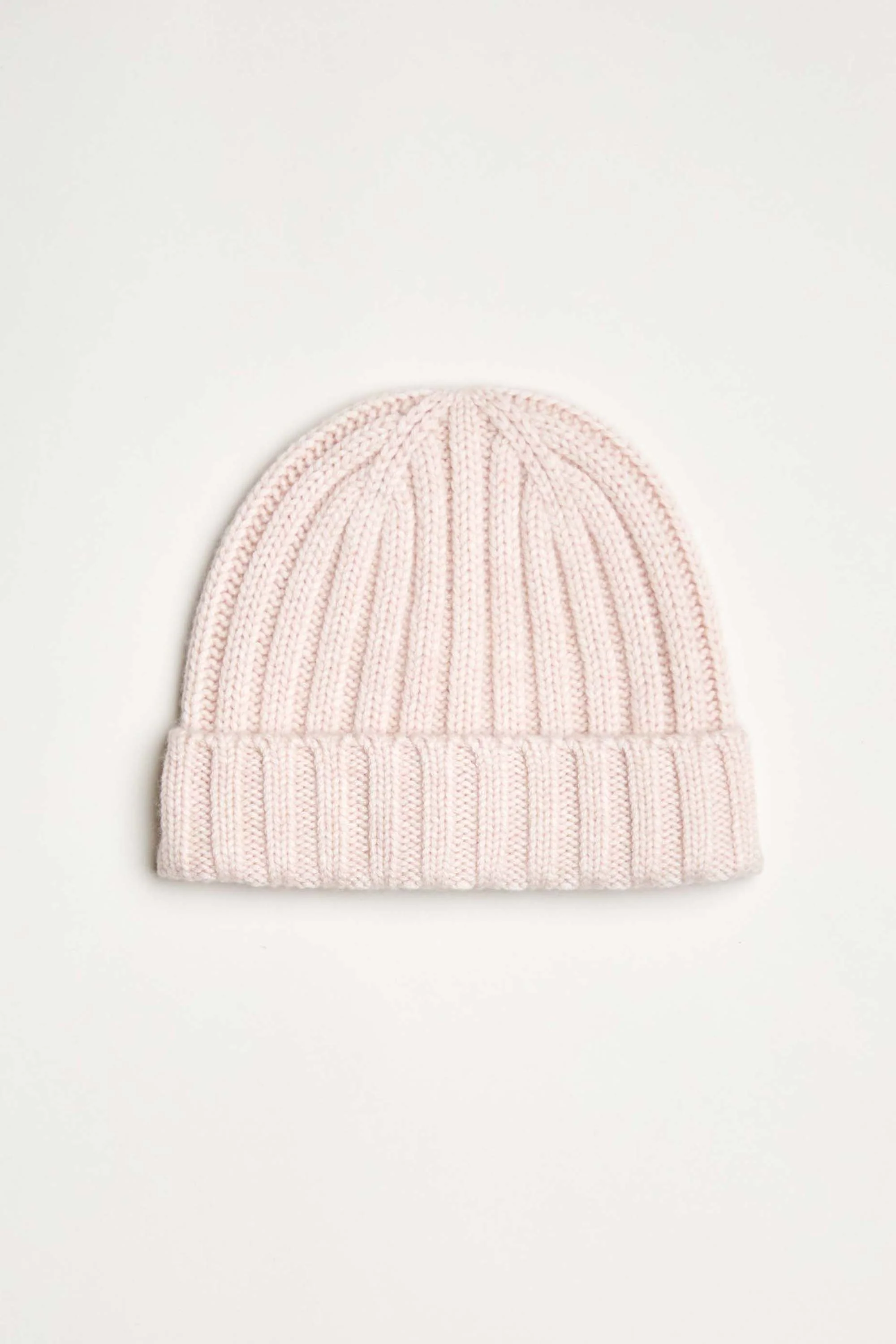 Cashmere Wool Rib Beanie Hat - Murepair