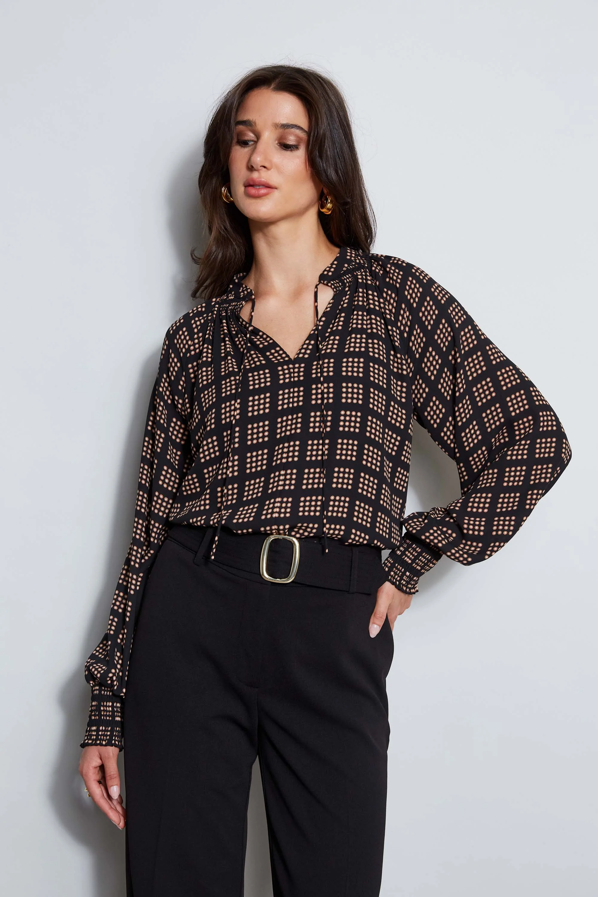 T-Tahari Icon Dot Shirt - Murepair