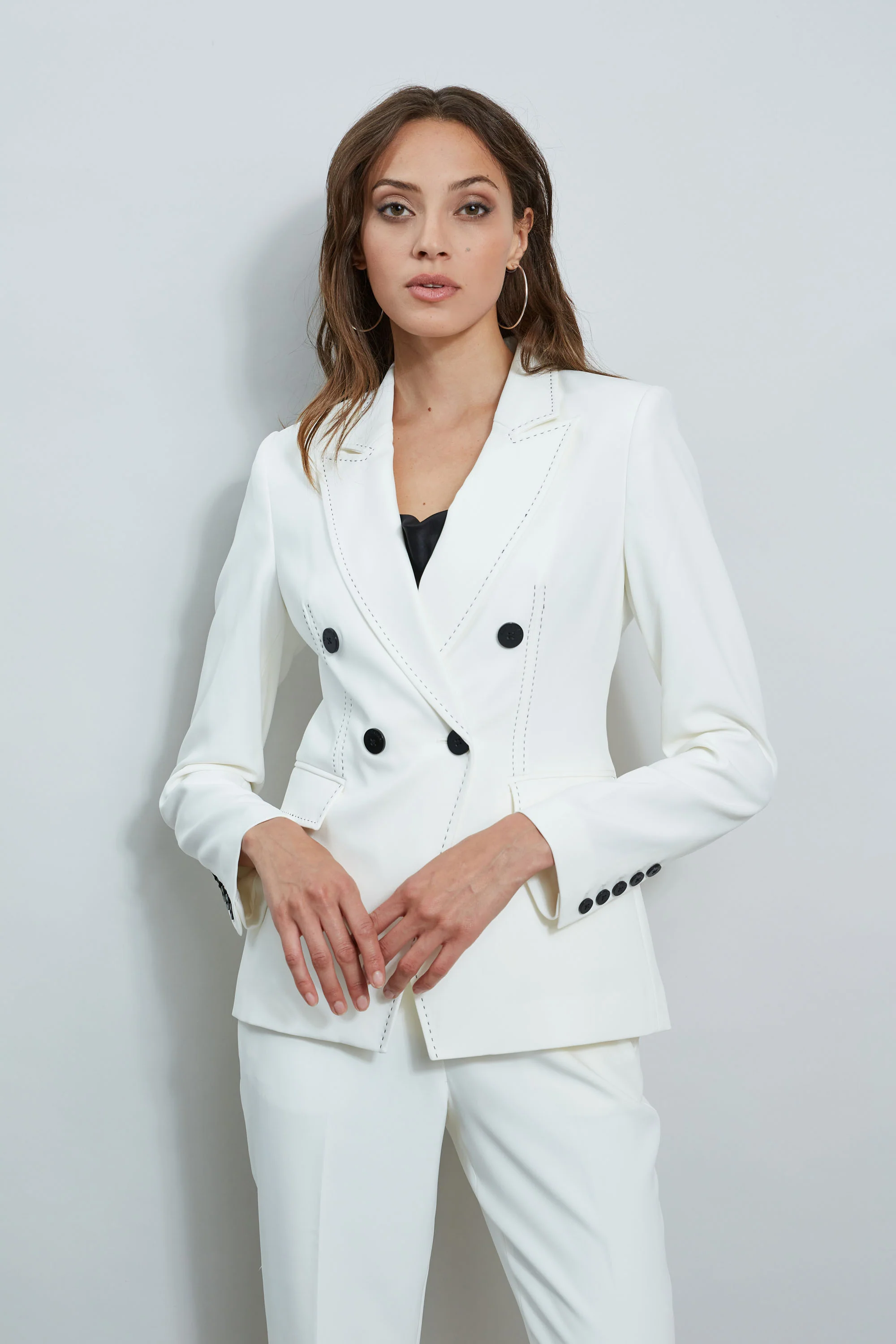 Stitch Double Breasted Blazer - Murepair