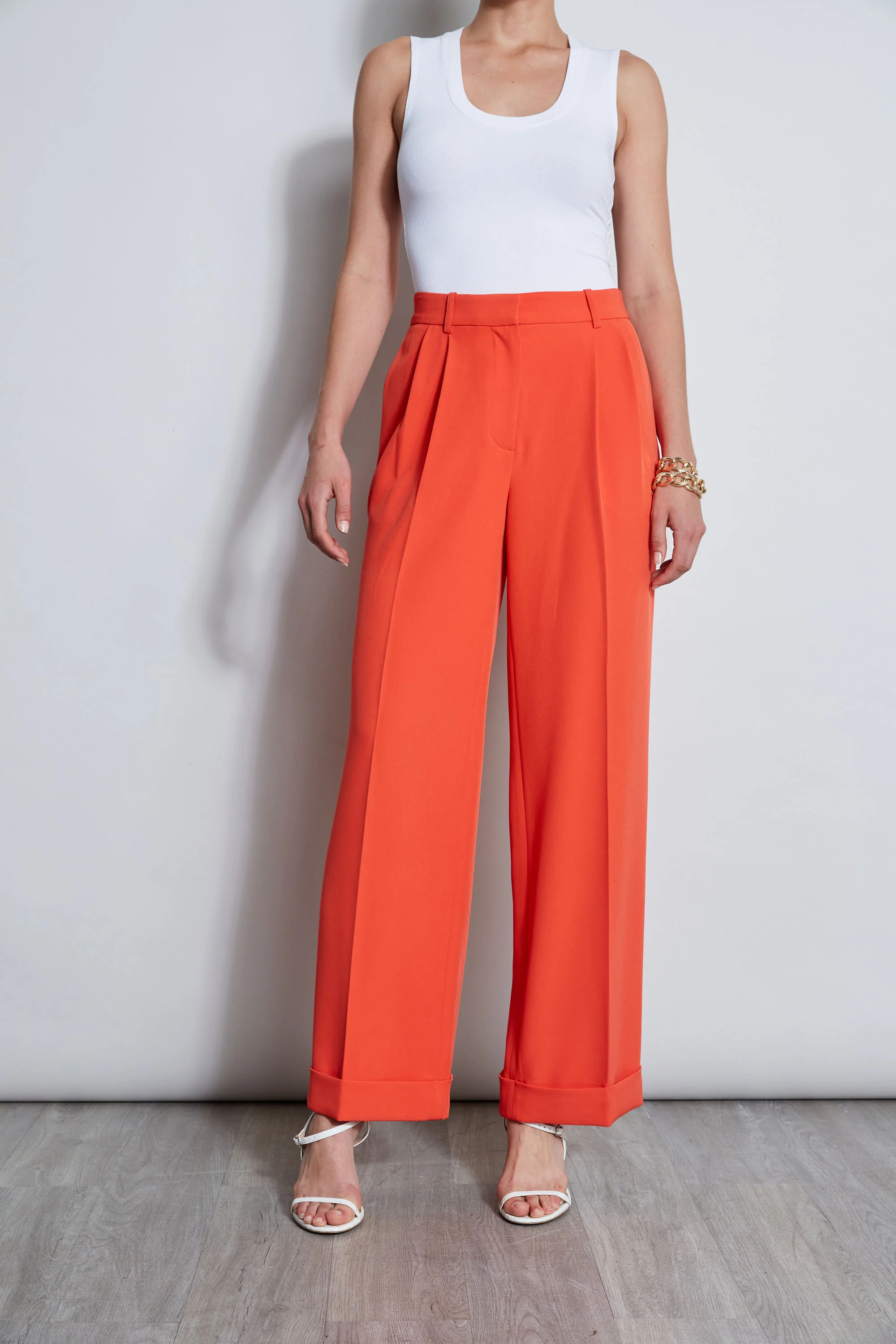 Pleated Cuffed Pant - Murepair
