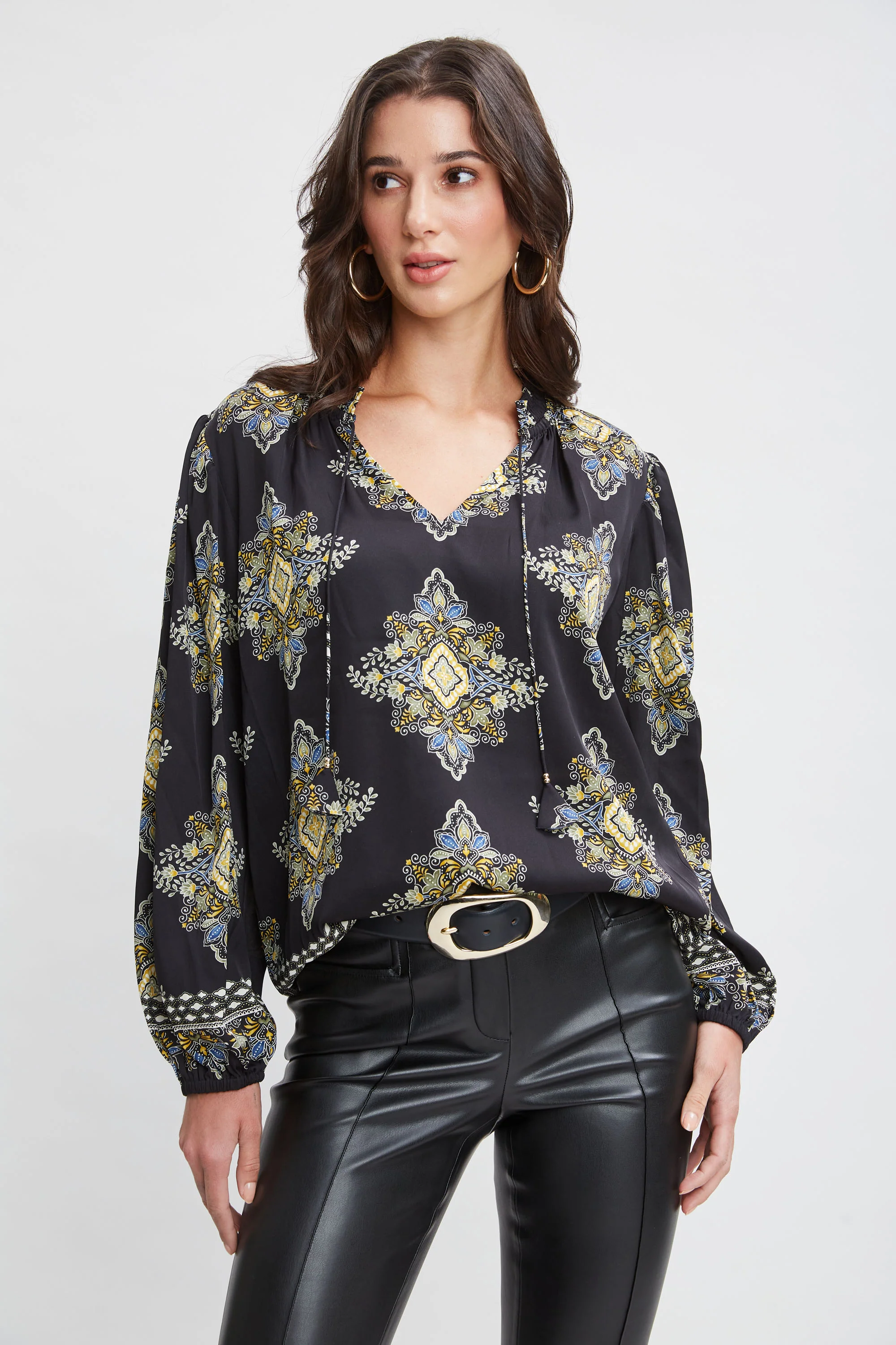 Silk Geometric Shirt - Murepair