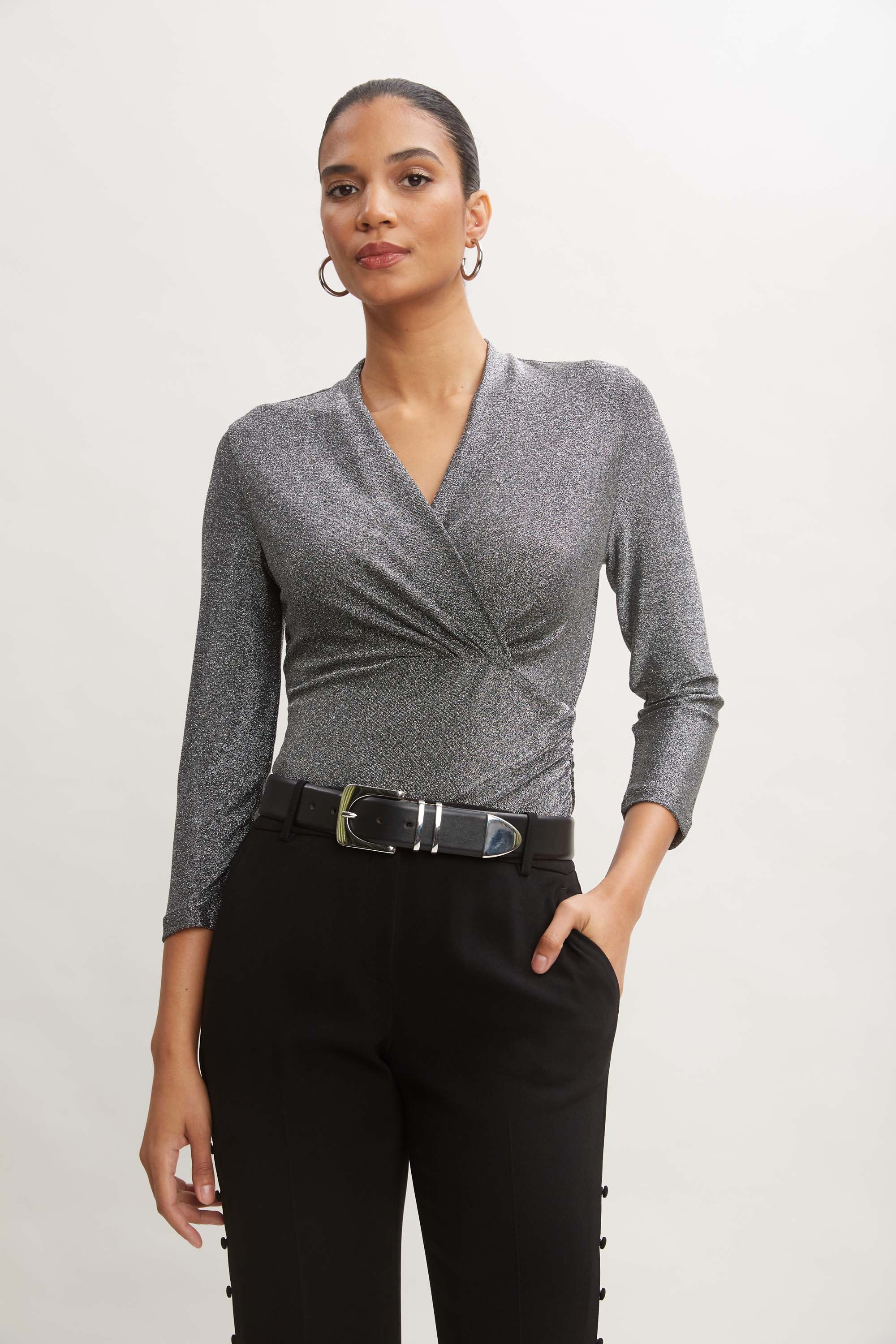 Metallic Ruched Knit - Murepair
