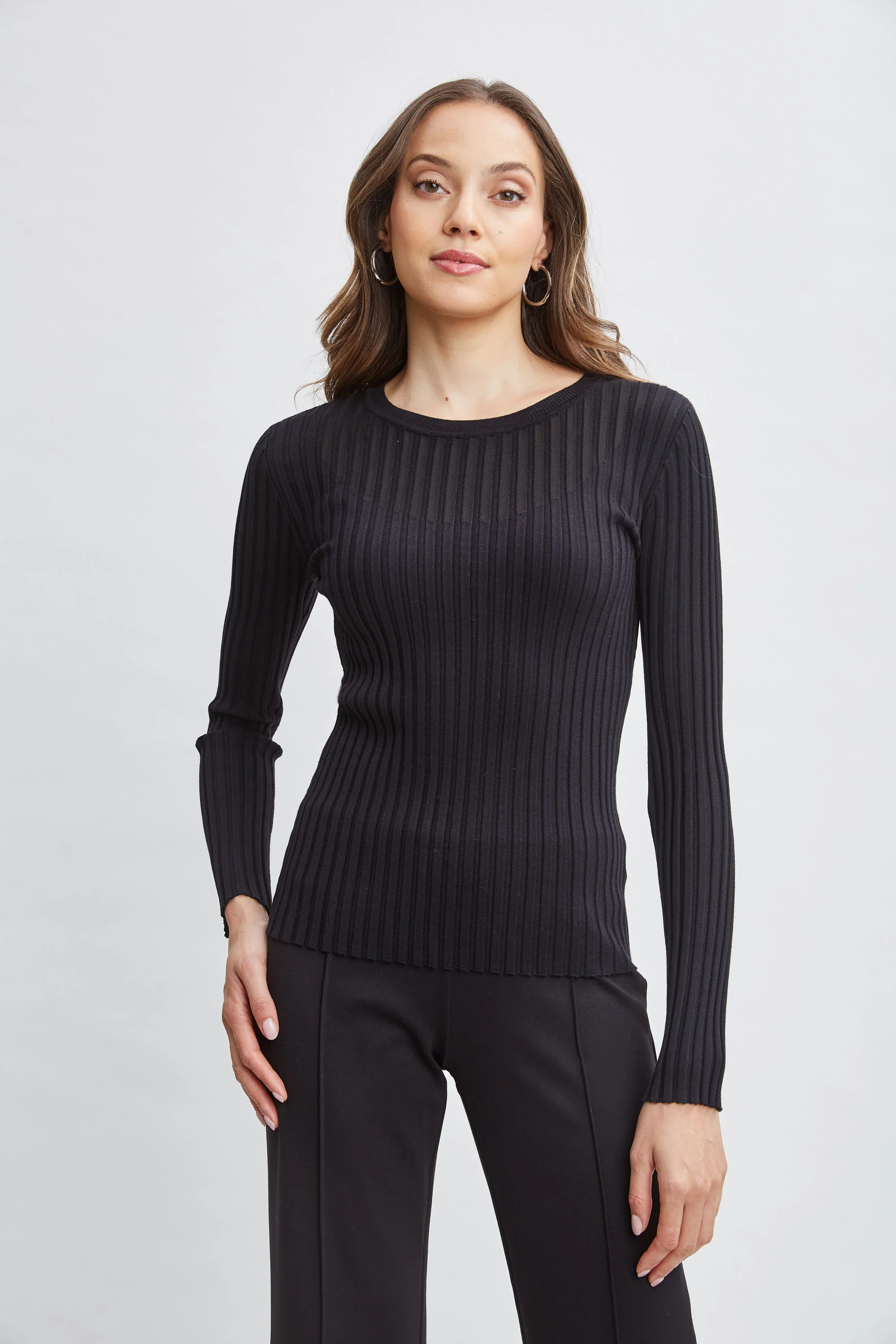 T-Tahari Rib Mesh Sweater - Murepair