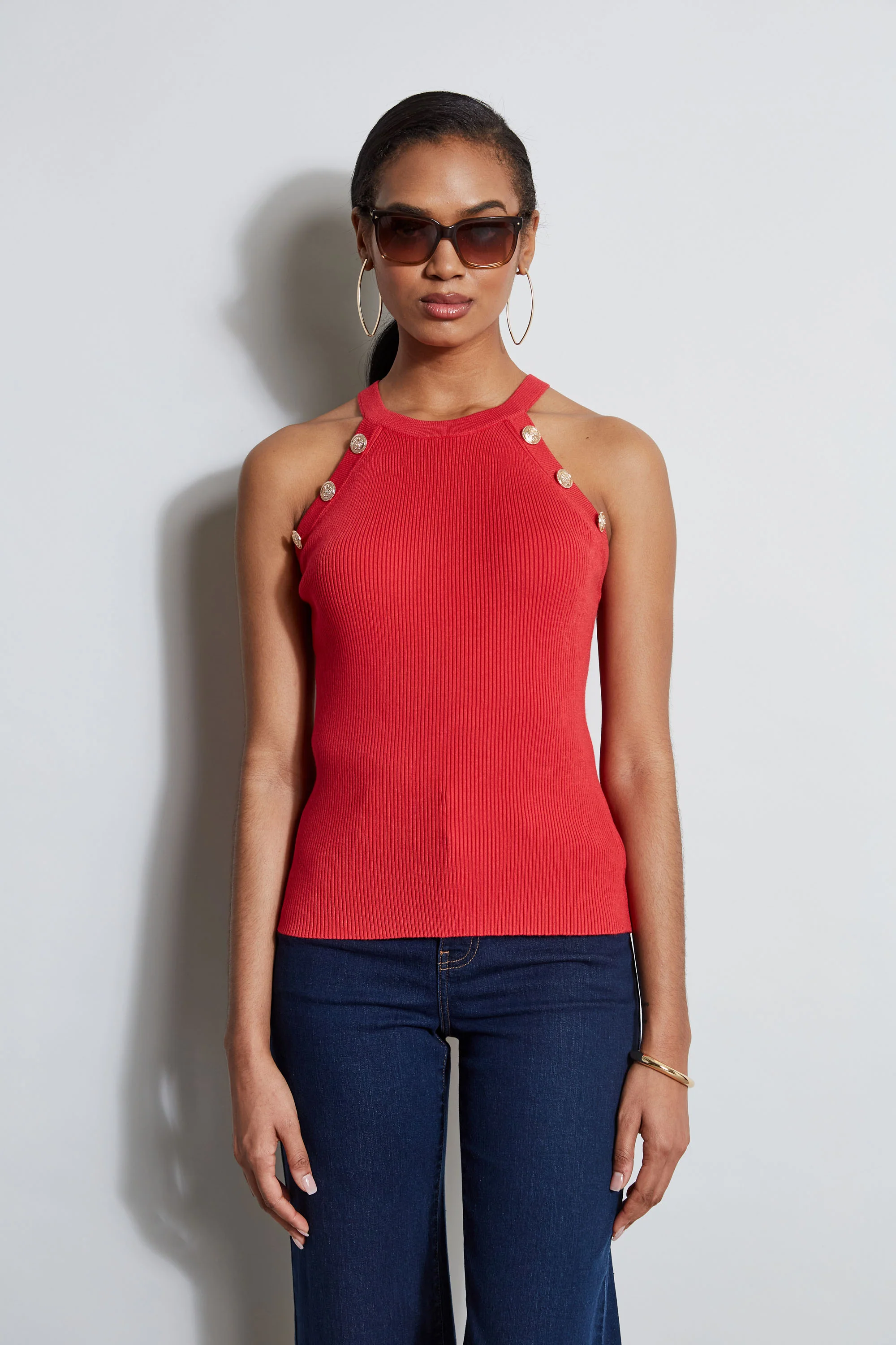 Halter Button Rib Tank - Murepair