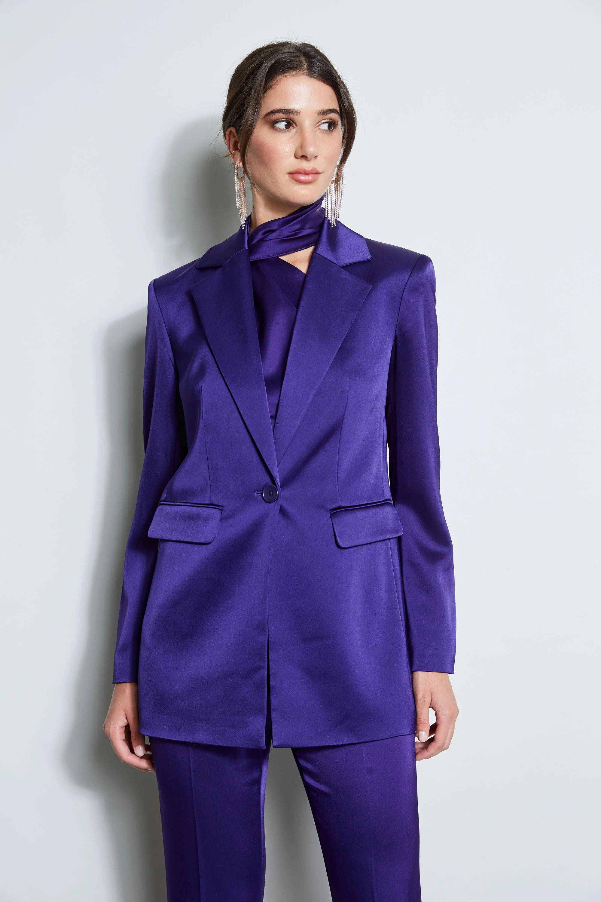 Satin Boyfriend Blazer - Murepair