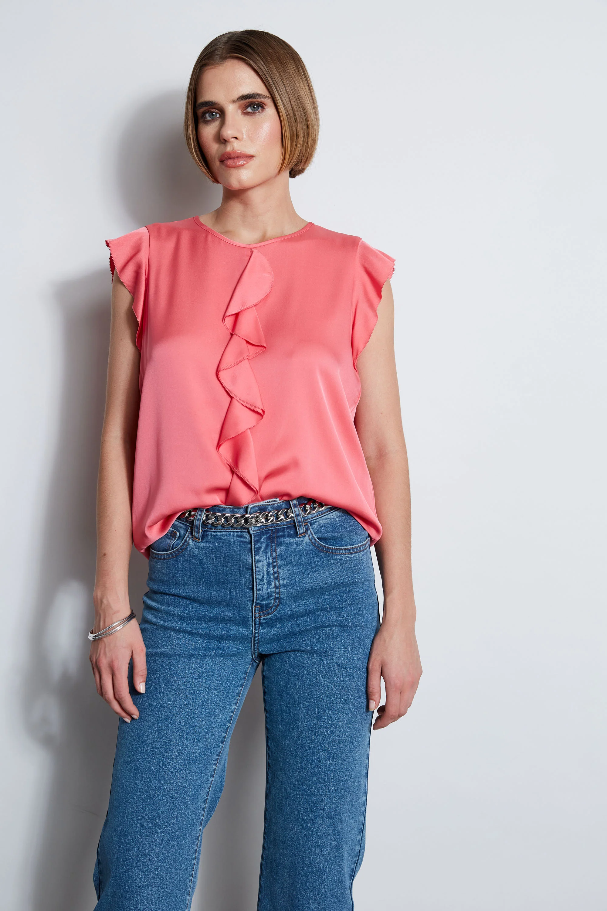 Silk Ruffle Shirt - Murepair
