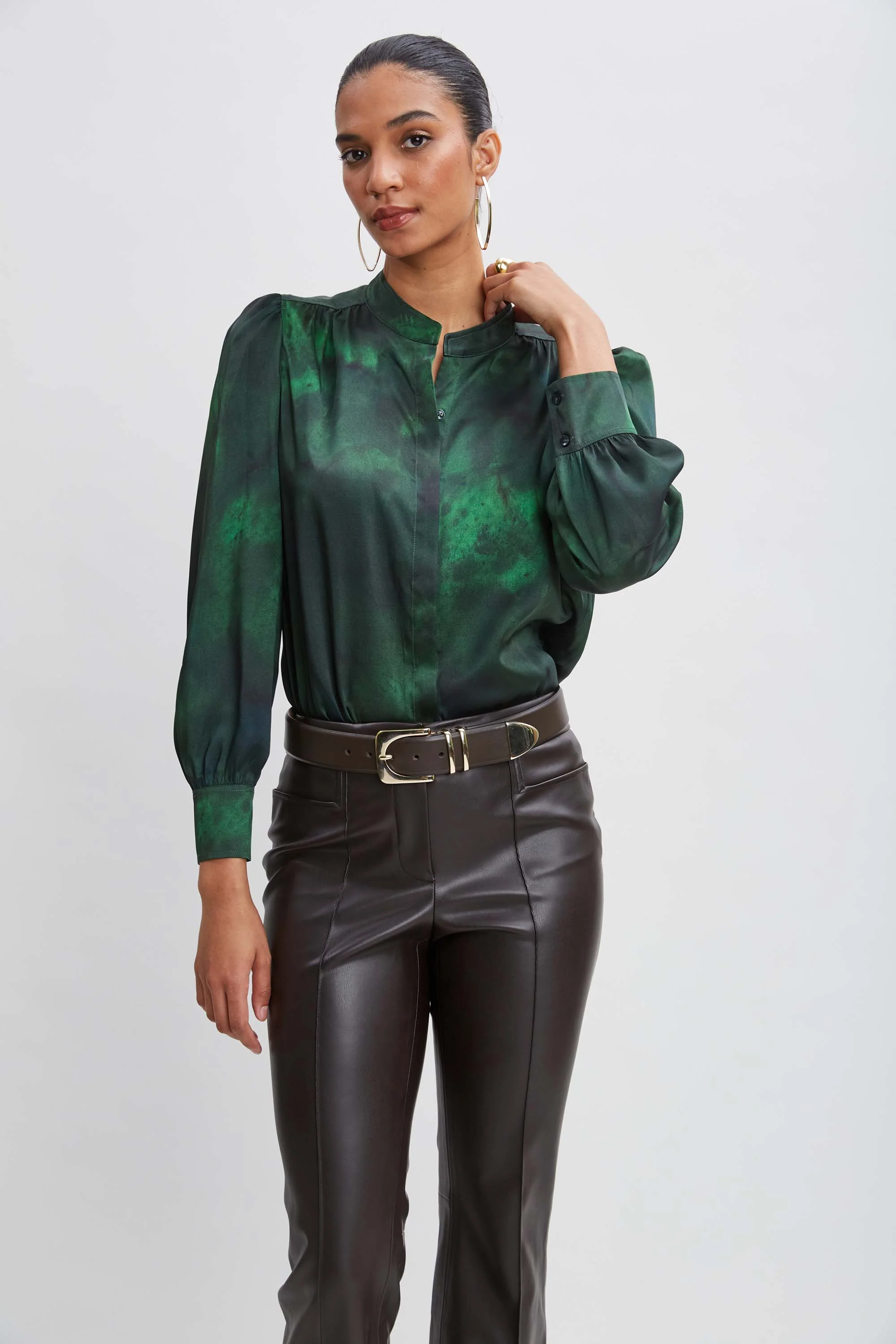 Marble Button Down Shirt - Murepair