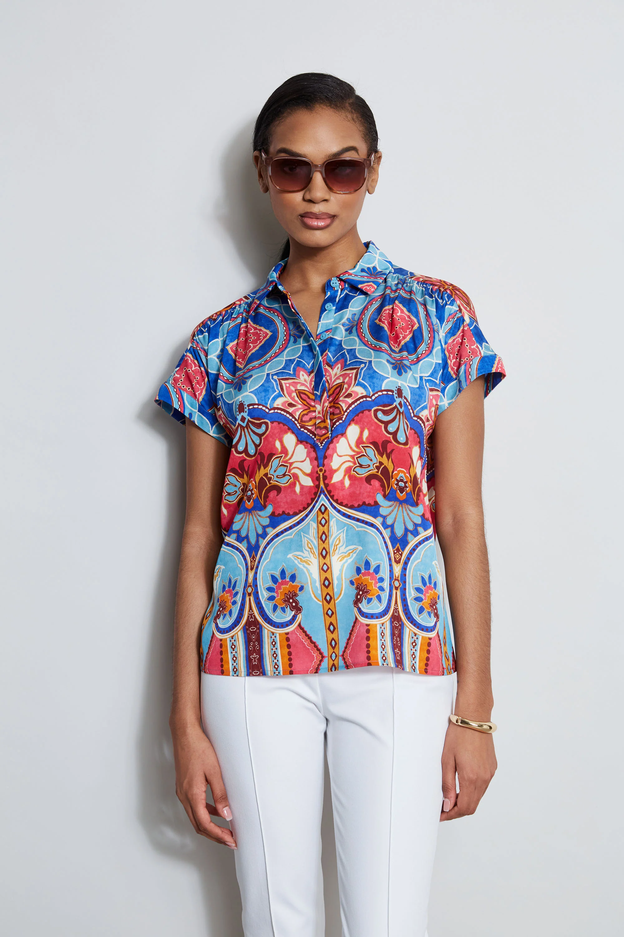 Silk Tapestry Floral Shirt - Murepair