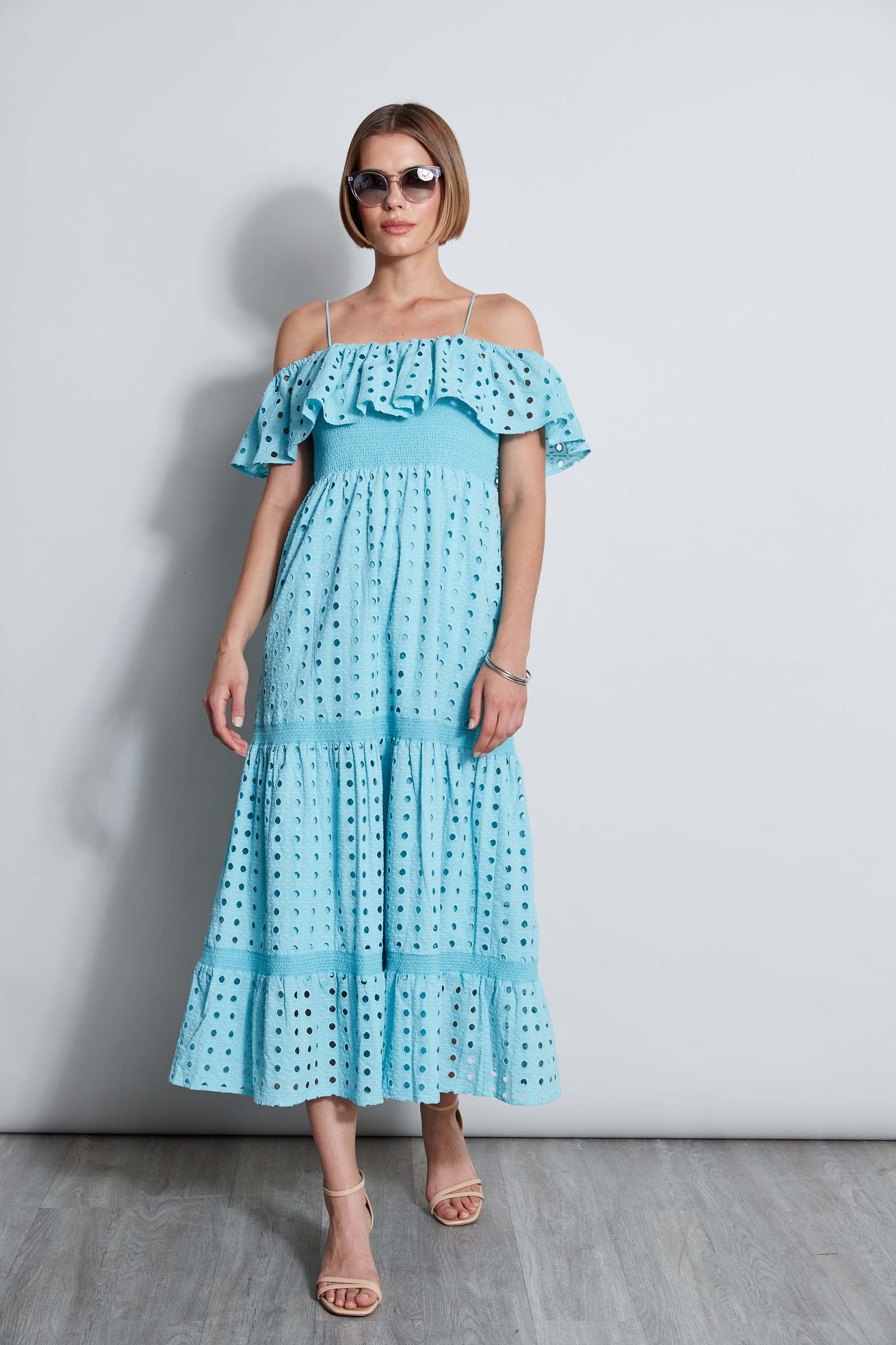 T-Tahari Eyelet Maxi Dress - Murepair