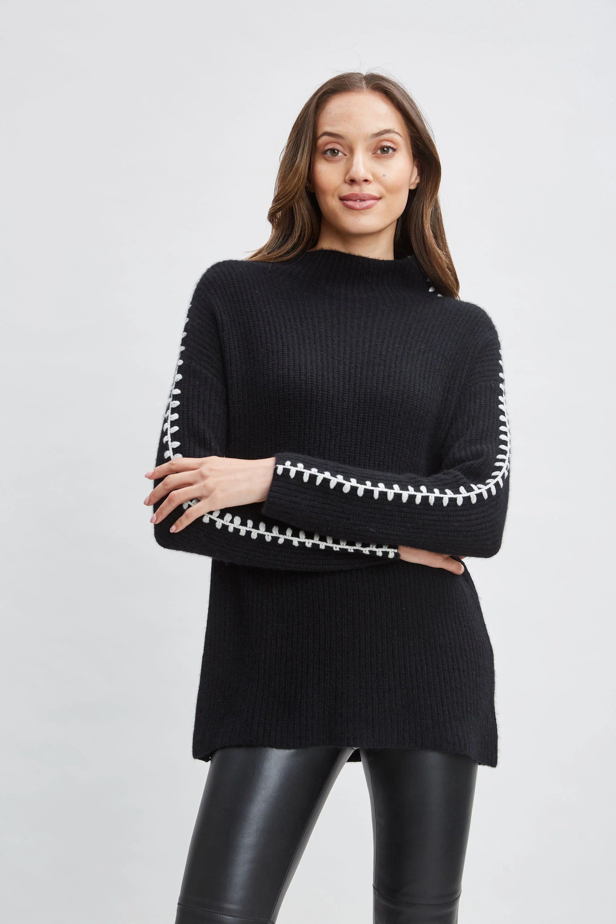 Cashmere Whipstitch Sweater - Murepair