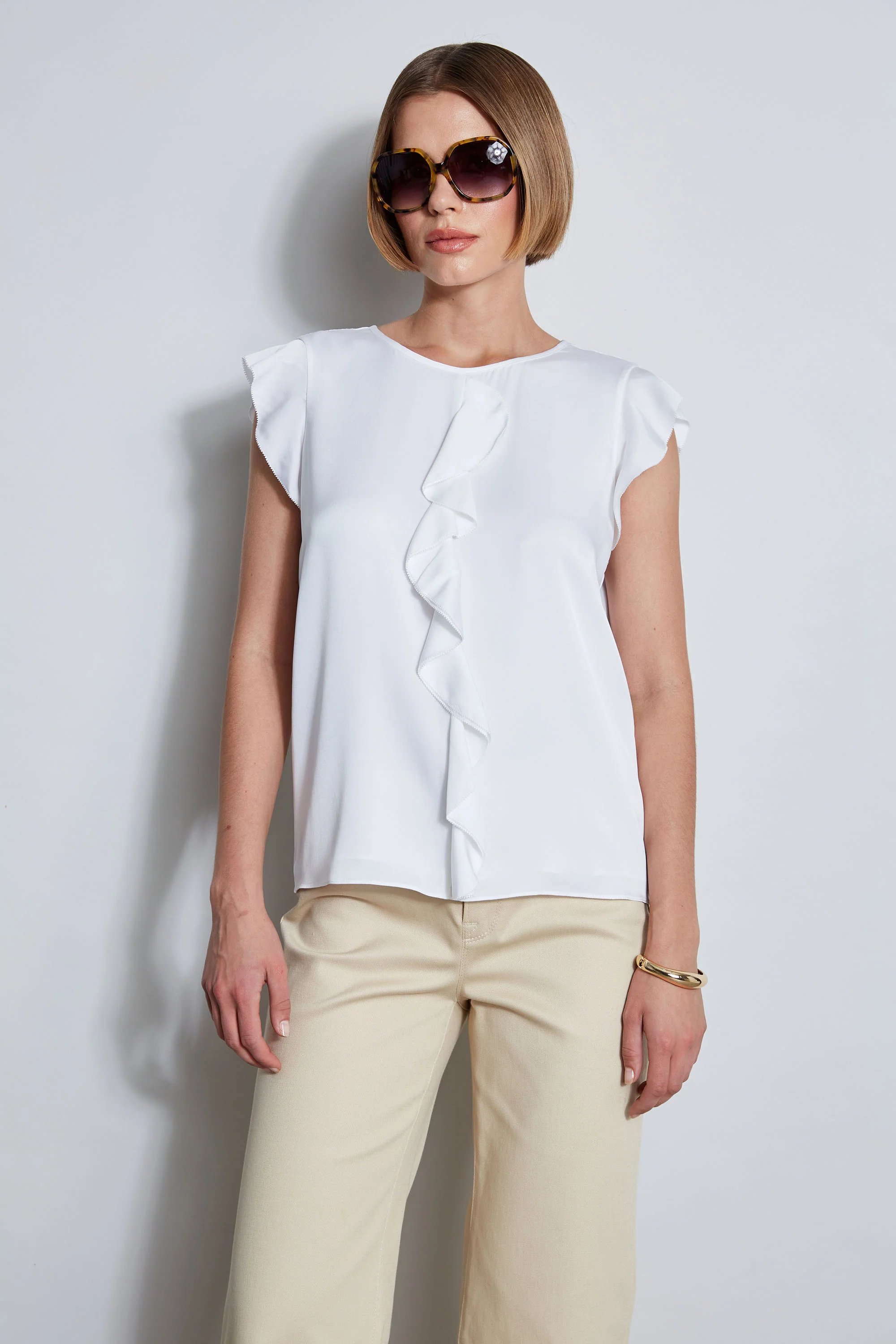 Silk Ruffle Shirt - Murepair