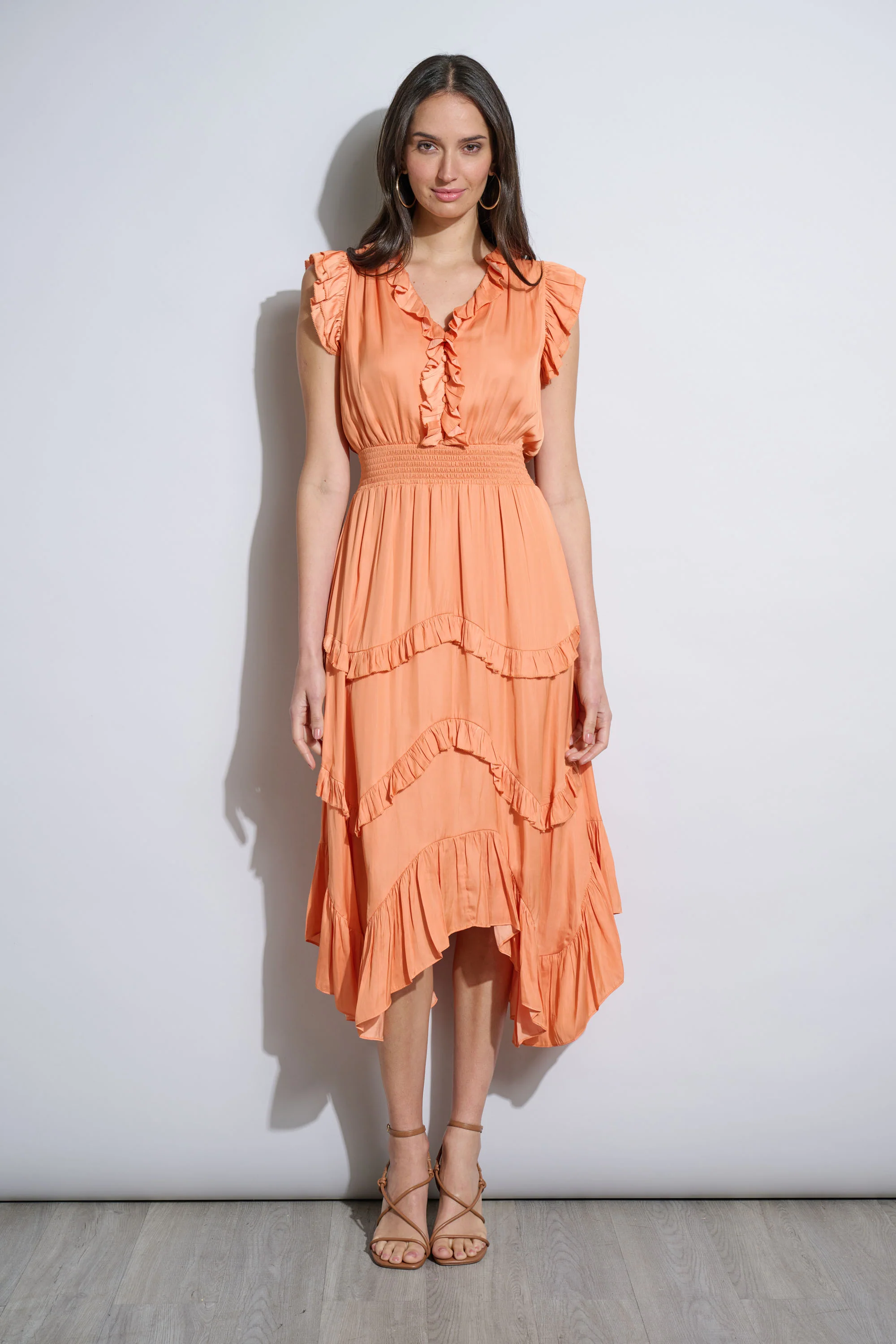 Ruffle Midi Dress - Murepair