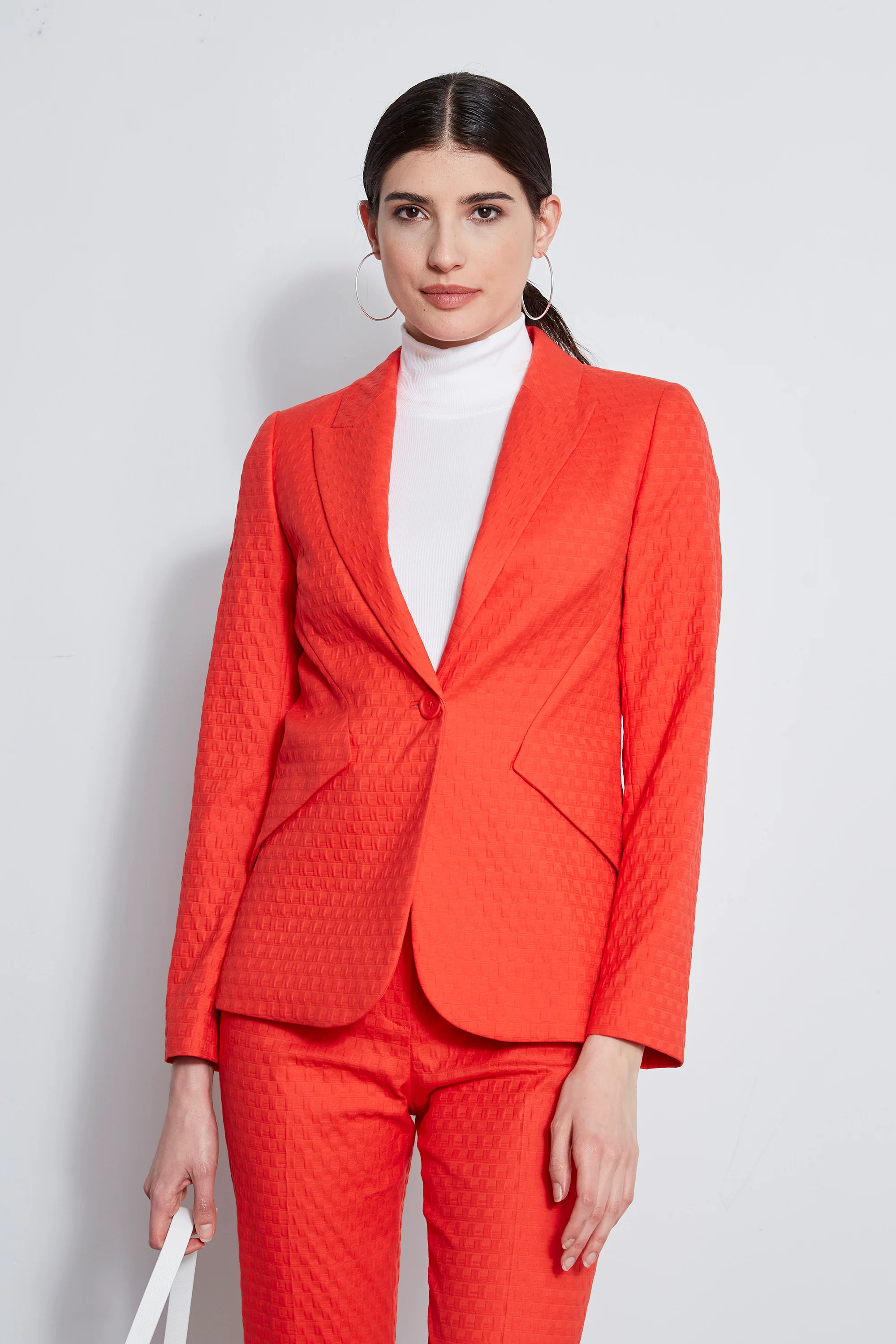 Jacquard Stretch Panel Blazer - Murepair