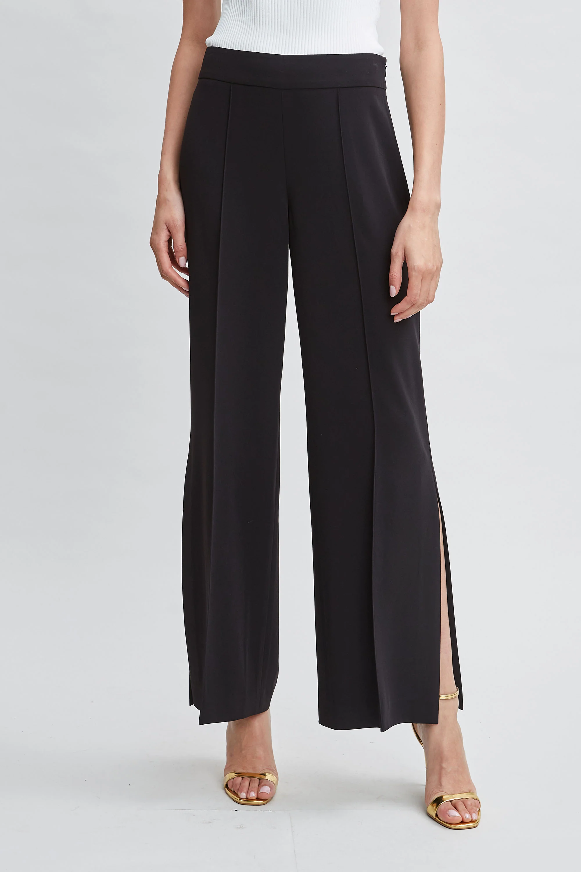 Wide Leg Slit Pant - Murepair