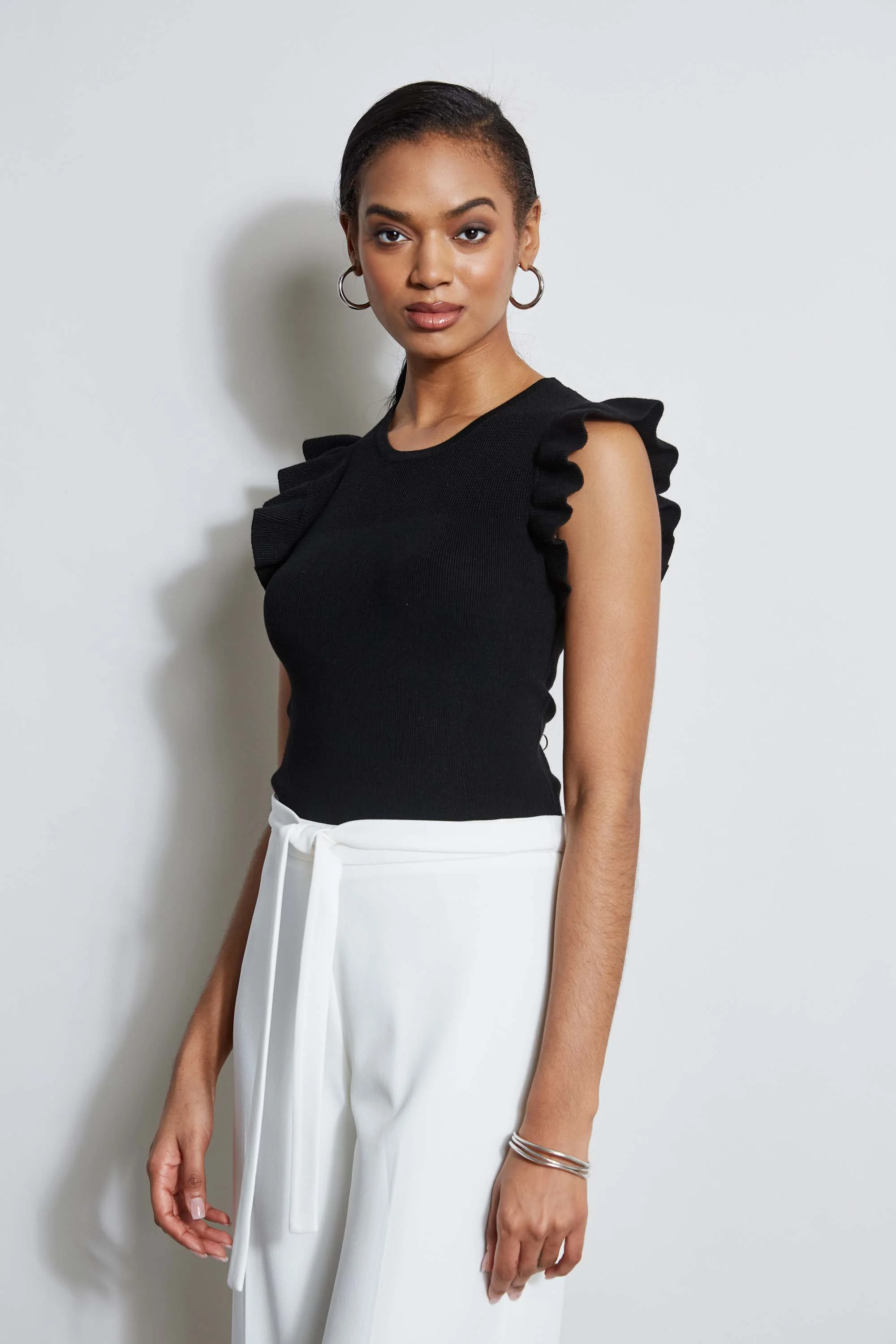 T-Tahari Flutter Sleeve Knit - Murepair